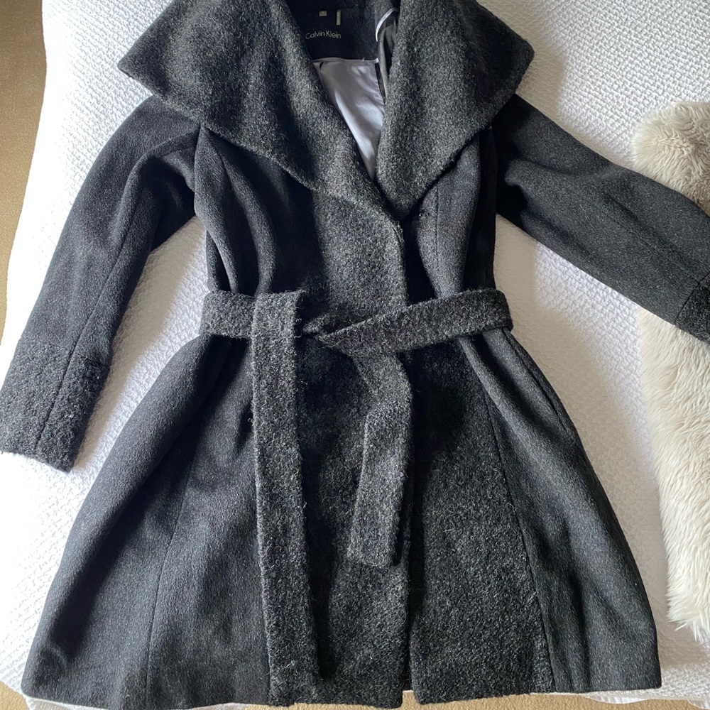 Calvin Klein Wool Trench Coat
